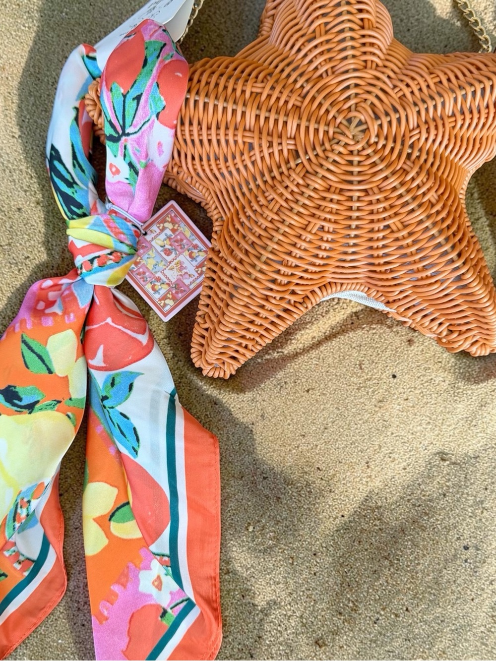NWT PIPER K Scarf - Citrus Motif Scarf Summer Bag Accessories